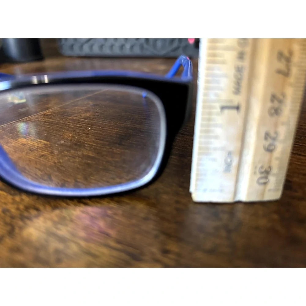 Ray-Ban RB5268 5179 Eyeglass Frames Black‎ Blue Rectangle Unisex w Case